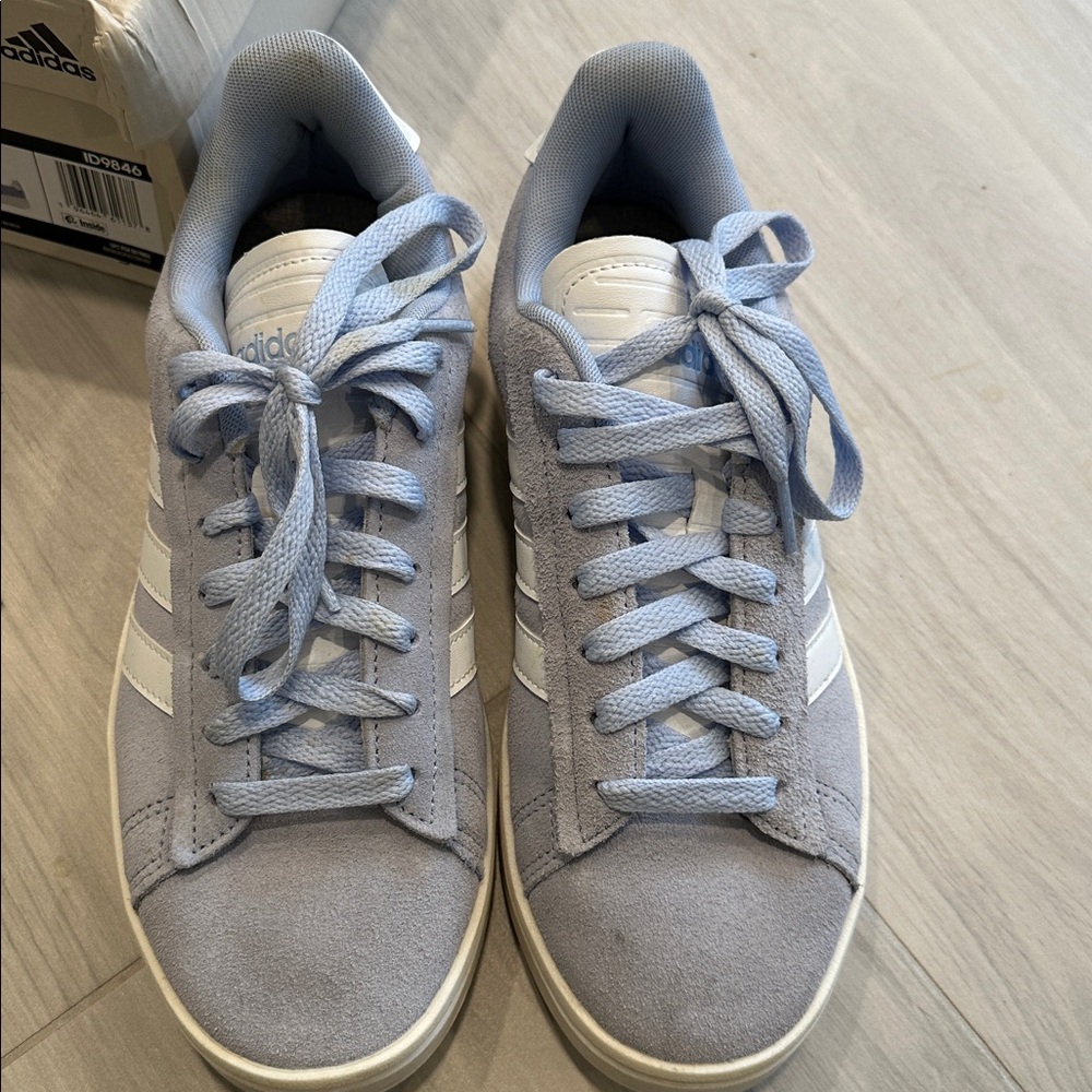 Adidas Grand Court Alpha Sneakers • Blue & White Classic Sneakers - Picture 5 of 10
